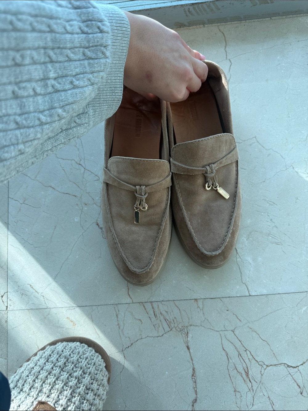 Women’s nude Steve Madden loafers
